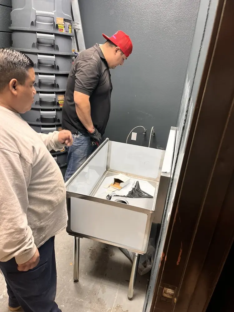 Commercial plumbing and sink installation in McComb